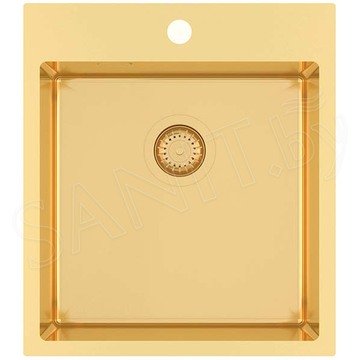 Кухонная мойка AquaSanita Steel Air 100 X-G gold