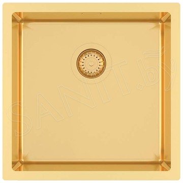 Кухонная мойка AquaSanita Steel Der 100 X-G gold