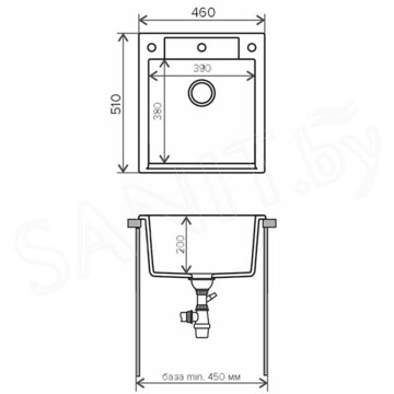 Кухонная мойка Polygran Argo-460