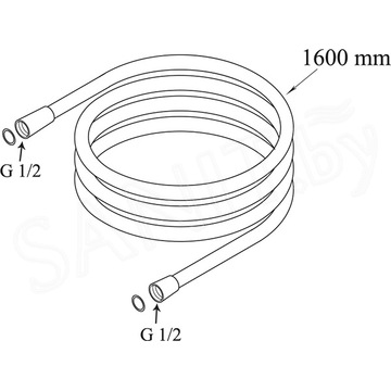 Душевой шланг Duravit 1600 V0610004000