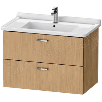 Тумба под умывальник Duravit XBase XB618605252 в комплекте с умывальником Duravit Starck 3