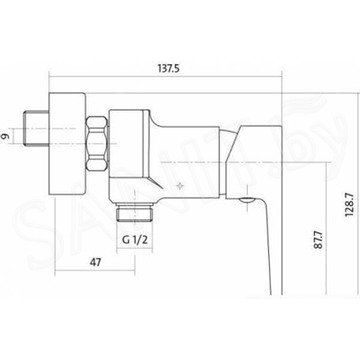 Смеситель для душа Cersanit Mille S951-031