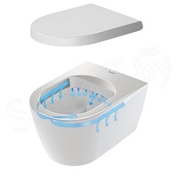 Подвесной унитаз Duravit Rimless ME by Starck 45300900A1