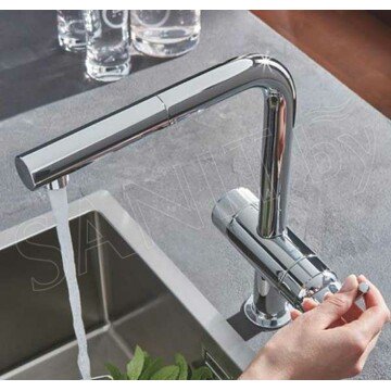 Смеситель для кухонной мойки Grohe Blue Pure Minta 30393000 в комплекте с фильтром