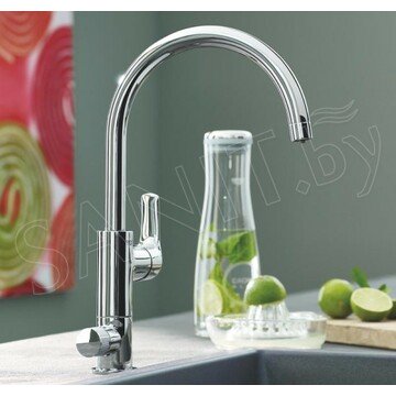 Смеситель для кухонной мойки Grohe Blue Pure Eurosmart 30384000 в комплекте с фильтром