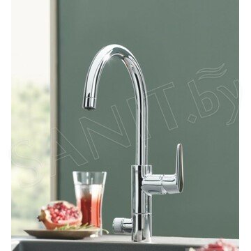 Смеситель для кухонной мойки Grohe Blue Pure BauCurve 30386000 в комплекте с фильтром