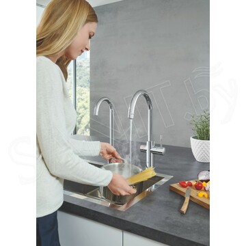 Смеситель для кухонной мойки Grohe Red Duo 30079001 / 30079DC1 в комплекте с бойлером