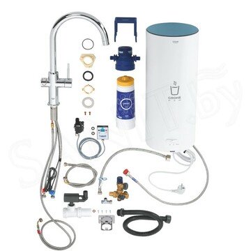 Смеситель для кухонной мойки Grohe Red Duo 30079001 / 30079DC1 в комплекте с бойлером
