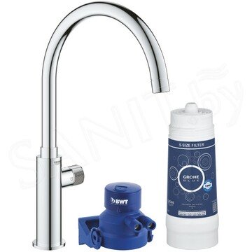 Смеситель для кухонной мойки Grohe Blue Pure Mono 119710 на одну воду в комплекте с фильтром