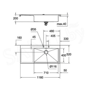 Кухонная мойка Grohe K1000 31581SD1 / 31582SD1