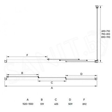 Душевой уголок Veconi RV-031 150