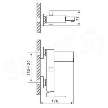 Смеситель для ванны Gappo Roiey G3239