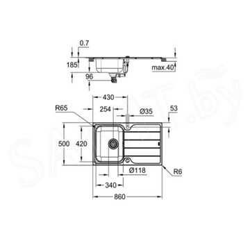 Кухонная мойка Grohe K500 31571SD1