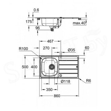 Кухонная мойка Grohe K200 31552SD1