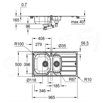 Кухонная мойка Grohe K300 31564SD1