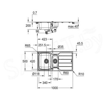 Кухонная мойка Grohe K500 31572SD1