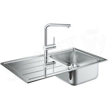 Кухонная мойка Grohe K500 31573SD0 + смеситель Grohe Minta 32168000