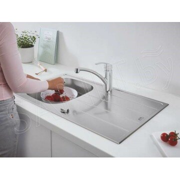 Кухонная мойка Grohe K200 31552SD1 + смеситель Grohe Eurosmart 33281003