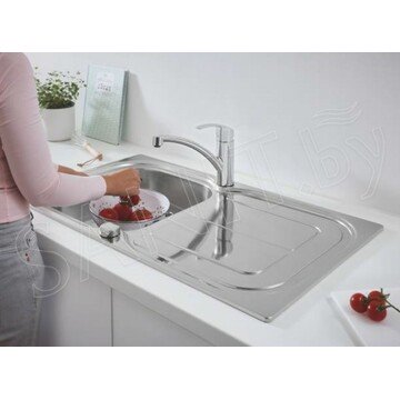 Кухонная мойка Grohe K300 31563SD0 + смеситель Grohe Eurosmart 33281003