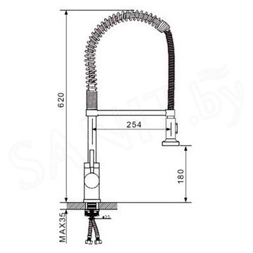 Cмеситель для кухонной мойки Gappo G1052-3