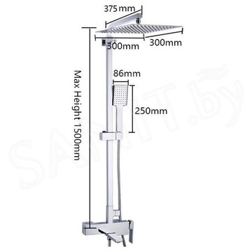 Душевая стойка Gappo G2418