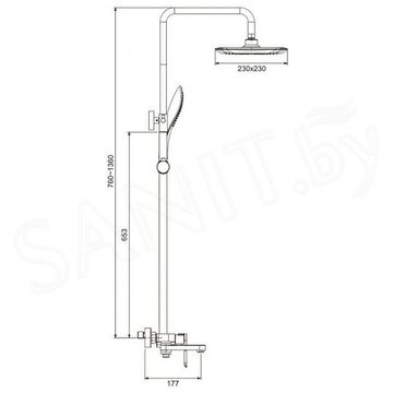 Душевая стойка Gappo Noar G2448