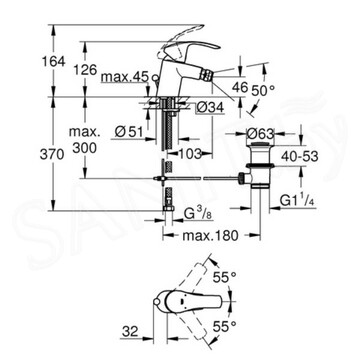Смеситель для биде Grohe Eurosmart New 32929002