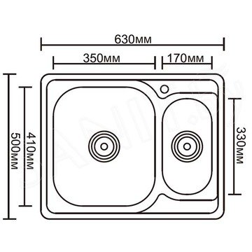 Кухонная мойка Ledeme L96350B / L66350B