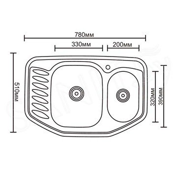 Кухонная мойка Ledeme L97851B