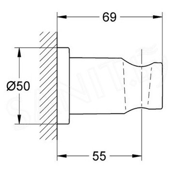 Держатель для душевой лейки Grohe Rainshower 27074000 / 27074DC0