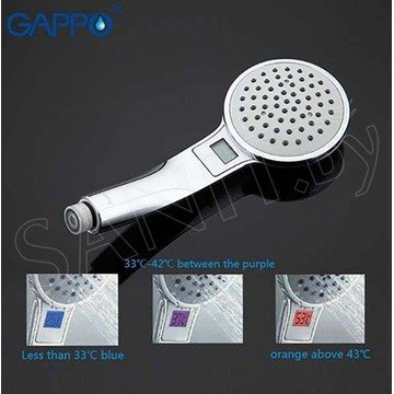 Душевая лейка Gappo G22 с цветовым индикатором температуры воды