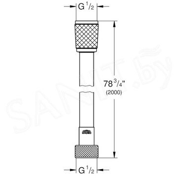 Душевой шланг Grohe Relexaflex 28155001