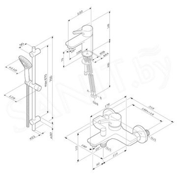 Набор смесителей AM.PM X-Joy S F40985B00