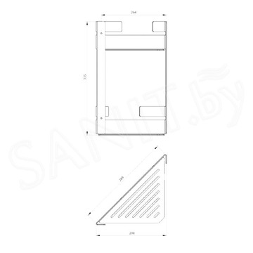 Полка Deante Mokko Bianco ADM A541