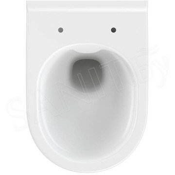 Подвесной унитаз Cersanit City Oval Clean On безободковый с сиденьем Slim Soft Close