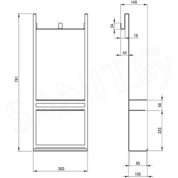 Полка Deante Mokko Bianco ADM A52K