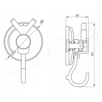 Крючок Deante Easy Fix ANH 001K