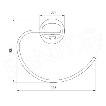 Держатель для полотенец Deante Easy Fix ANH 003K