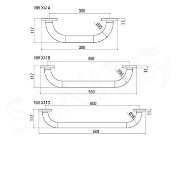 Поручень Deante Vital NIV 041A / NIV 041B / NIV 041C