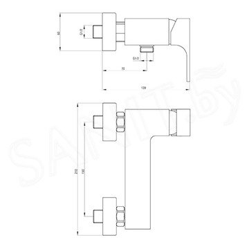 Смеситель для душа Deante Azalia BDA 040M