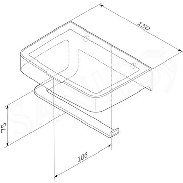 Держатель для туалетной бумаги AM.PM Inspire 2.0 A50A341500