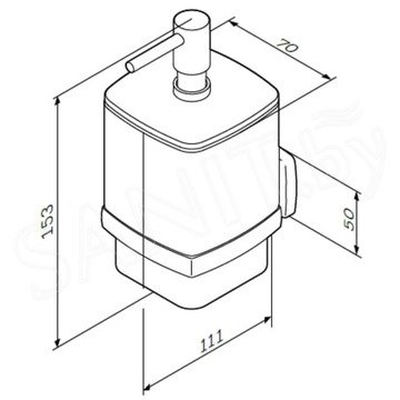 Дозатор для моющих средств AM.PM Gem A9036900