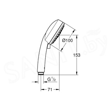 Душевая лейка Grohe New Tempesta Cosmopolitan III 27574002