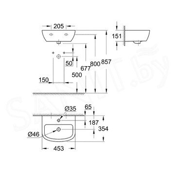 Умывальник Grohe Bau Ceramic 39424000