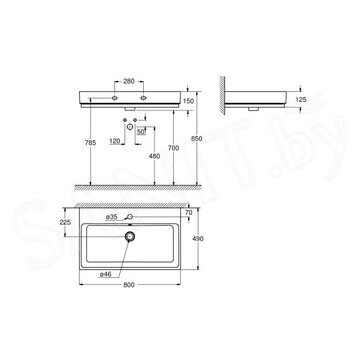 Умывальник Grohe Cube Ceramic 3946900H / 3947300H / 3947400H