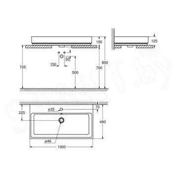 Умывальник Grohe Cube Ceramic 3947500H / 3947600H / 3947700H / 3947800H