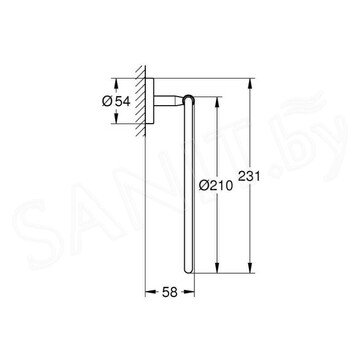 Держатель для полотенец Grohe BauCosmopolitan 40460001