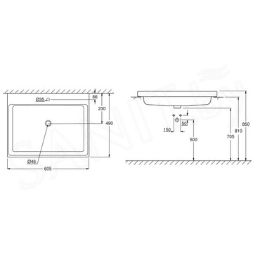 Умывальник Grohe Cube Ceramic 3947900H