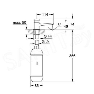 Дозатор для моющих средств Grohe 36194000
