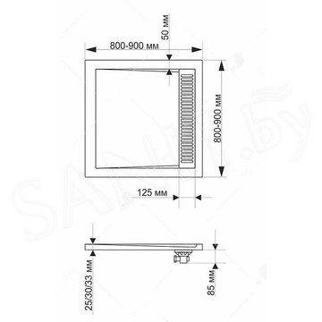 Душевой поддон RGW STM-W